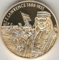 (2004) Монета Восточно-Карибские штаты 2004 год 2 доллара "Томас Эдвард Лоуренс"  Позолота Медь-Нике